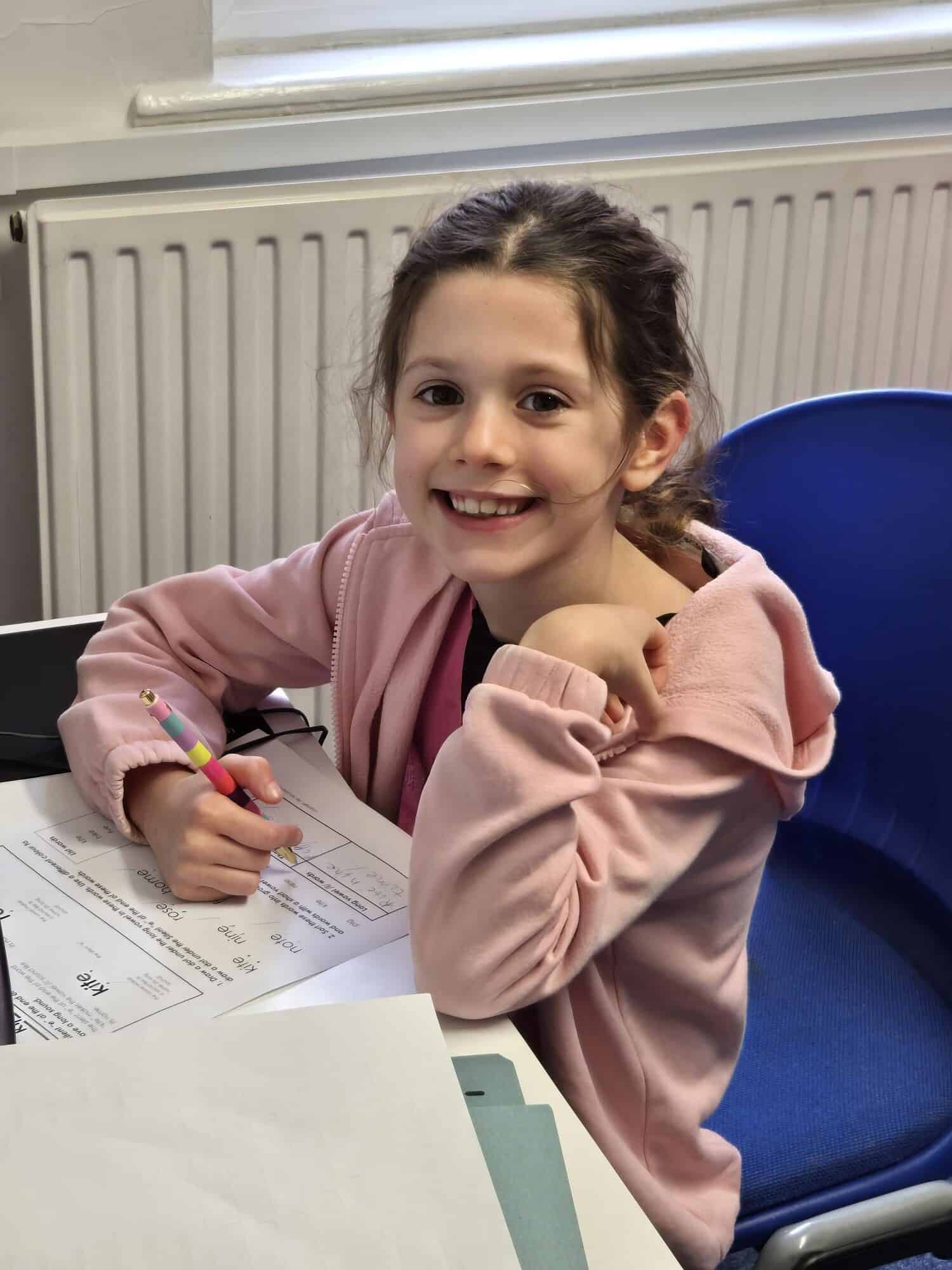 Primary student learning at Kip McGrath