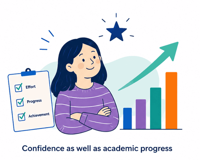 Confidence building illustration