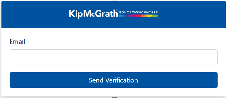 Verification code login screen